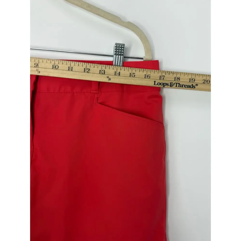 adidas Coral Golf Skort 8 Built-In Shorts Performance Stretch Athletic Skirt